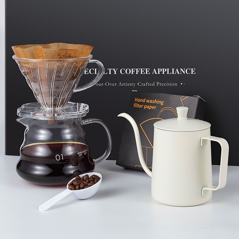 Coffee Equipment Pour Over - Modernes Kaffeebrüh-Set für Zuhause, Pour-over-Ausrüstung, Umweltfreundliches