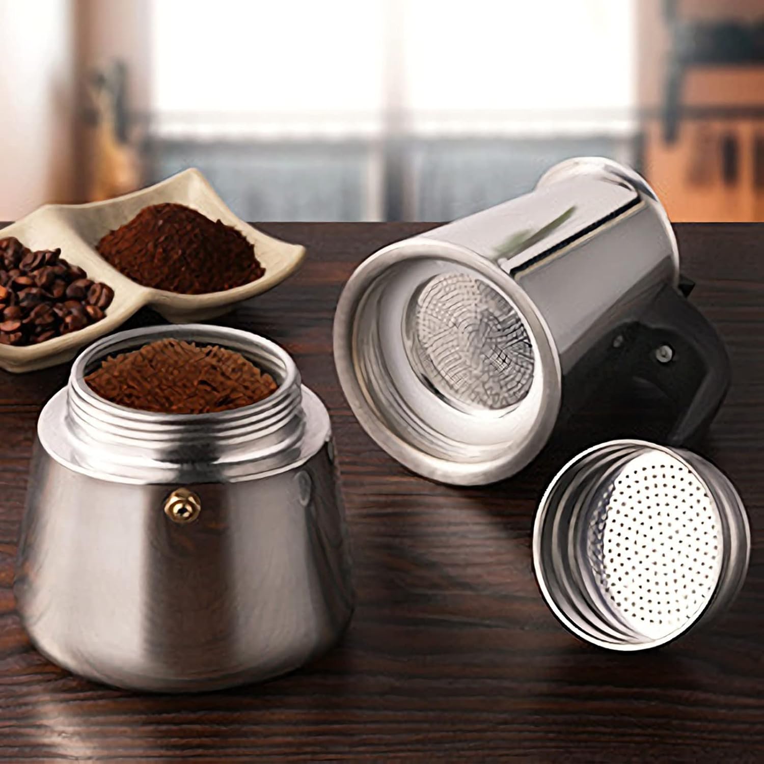 4/6/9 Tassen Moka Pot Caffe Ma – Coffee Equipment Machine Bewertung und Preis